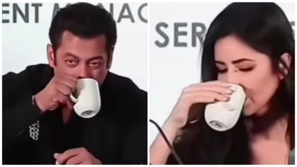 एक ही कप से कॉफ़ी पीते दिखे सलमान खान और कैटरीना कैफ, लोग बोले- यही तो होता है प्यार...