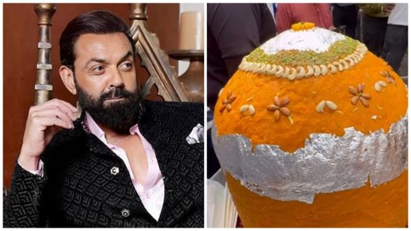 Bobby Deol के जन्मदिन पर आया 12 किलो का लड्डू, वीडियो देख लोग बोले- ये तो केक से भी बड़ा है...