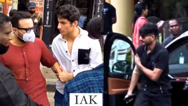 सैफ अली खान के साथ-साथ बेटे इब्राहिम अली खान भी हुए घायल! गाड़ी से निकलते ही संभालते दिए अपना चोटिल हाथ
