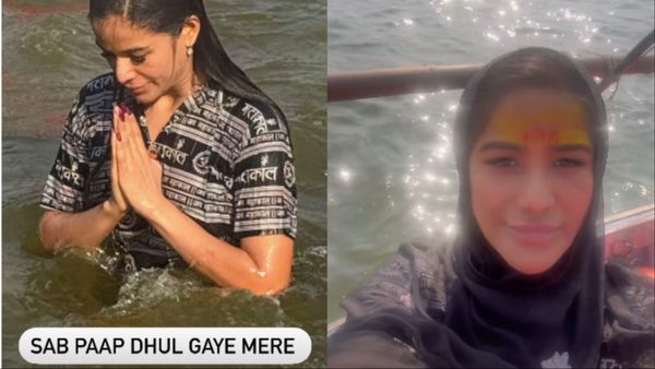 Poonam Pandey ने महाकुंभ में लगाई डुबकी, कहा- 'सब पाप धुल गए मेरे', भगदड़ पर बोली ये बात