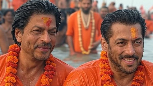 सलमान खान-शाहरुख खान कुंभ में डुबकी लगाने पहुंचे साथ? भगवा में रंगे वायरल तस्वीरों का ये है सच