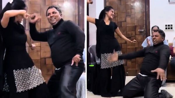 VIRAL VIDEO: अपनी से आधी उम्र की लड़की संग जबरदस्त डांस करते दिखे अंकल, वीडियो देख लोगों की छूट गई हंसी...