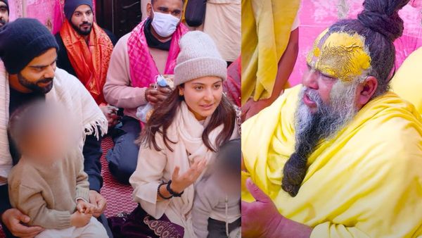 VIDEO: संन्यास की खबरों के बीच प्रेमानंद महाराज के दर्शन करने पहुंचे विराट-अनुष्का- पूछा ये सवाल...