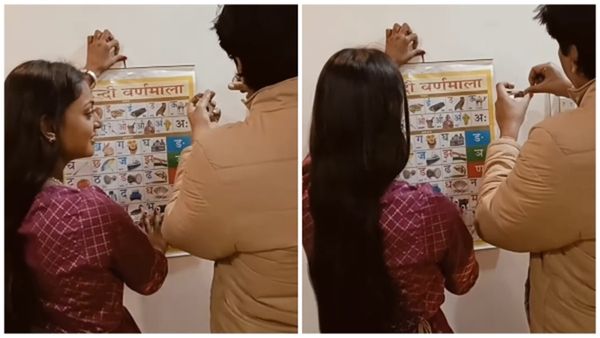 Monalisa ने अपने कमरे में चिपकाया हिंदी वर्णमाला का कैलेंडर, लोग बोले- इसके पीछे...
