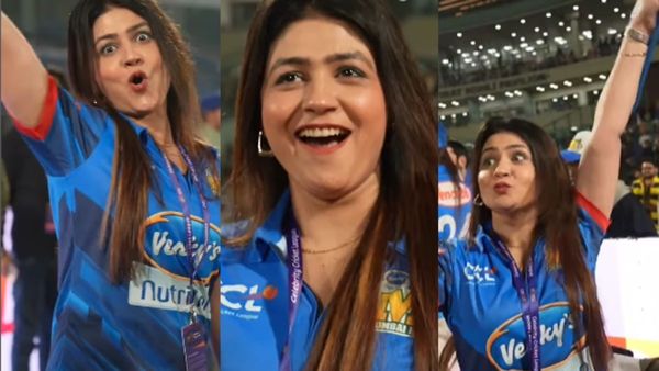 CCL 2025: Mumbai Heroes को सपोर्ट करने आईं गोरी नागोरी, यूं डांस करके किया टीम को Cheer