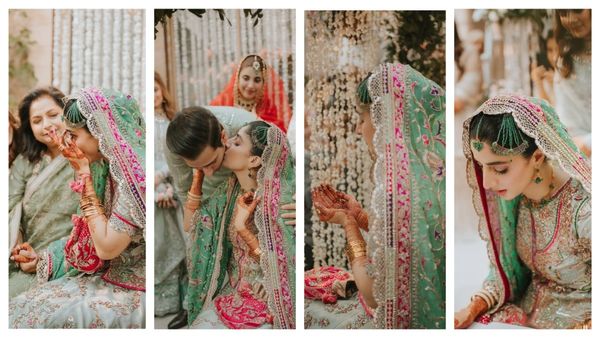 टॉप एक्ट्रेस ने निकाह में मेहंदी लगे हाथों से पोछे आंसू... पाकिस्तानी दूल्हे को देख खूब रोई