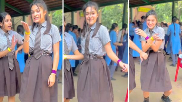 स्कूल गर्ल ने किया ममता कुलकर्णी के गाने 'मुझको राणा जी माफ करना' पर गजब का डांस, VIDEO देख लोग बोले- अश्लीलता