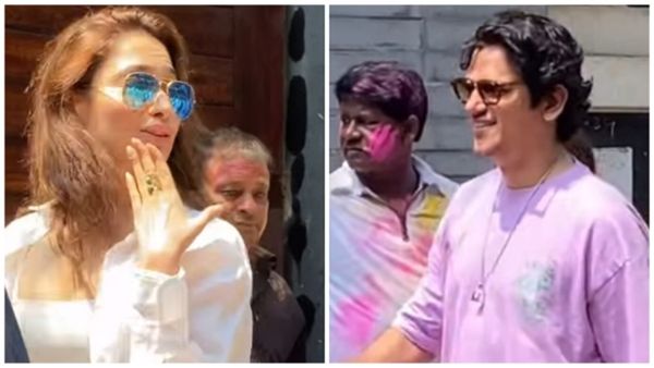 ब्रेकअप की खबरों के बीच रवीना टंडन के घर होली खेलने पहुंचे तमन्ना-विजय, फैन्स हुए खुश!