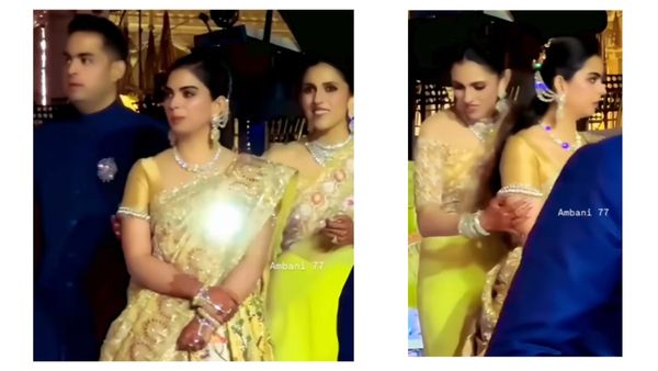 Video- भाई आकाश अंबानी के पास खड़ी थी ईशा अंबानी, भाभी श्लोका ने हाथ पकड़कर कर दिया साइड