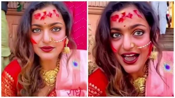 Fact Check: होली के मौके पर बरसाना पहुंची वायरल गर्ल मोनालिसा? लोग बोले- इसकी आवाज़ इतनी...