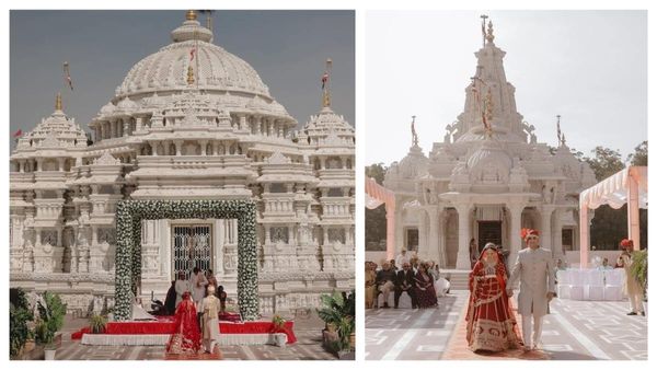 अंबानी की 5000 करोड़ की वेडिंग पर पानी फेर गई ये 109 साल पुराने मंदिर में हुई शादी, देखें Inside Photos