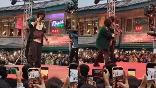 भरे स्टेज पर गुस्से से तिलमिलाए Kartik Aaryan, शख्स की कर डाली गिटार से पिटाई, देखें वायरल वीडियो