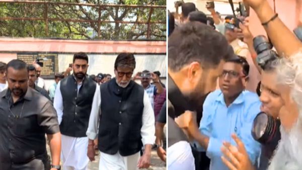 VIDEO: अभिषेक बच्चन ने खोया आपा, फोटोग्राफर को घूरा फिर झटका हाथ, कैमरे में कैद हुई ये पूरी घटना