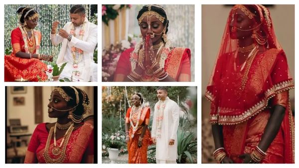 सुर्ख जोड़ा सोने के गहने Black Beauty बनी दुल्हन, किसी को लगी साक्षात मां लक्ष्मी, तो कोई बोला कलयुगी द्रौपदी