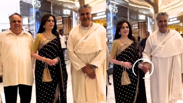 नीता अंबानी ने गलती से पकड़ लिया इस शख्स का हाथ, फिर कैमरा देख किया ये काम, जमकर वायरल हो रहा VIDEO