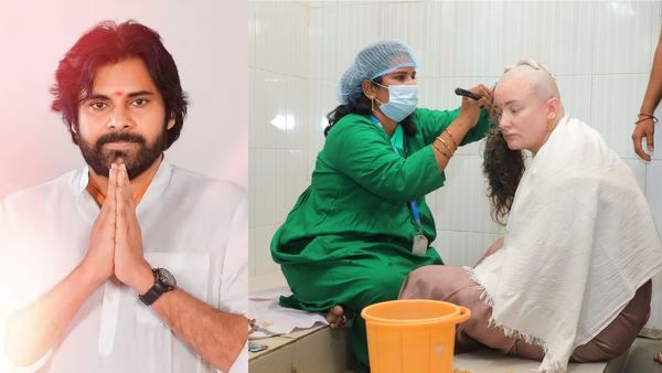 बेटे की बची जान तो तिरुमाला मंदिर पहुंची पवन कल्याण की पत्नी, मुंडवा दिए पूरे बाल
