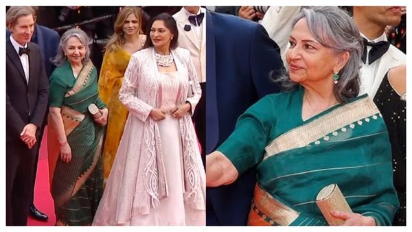 80 की उम्र में Cannes रेड कार्पेट पर छाईं शर्मिला टैगोर, खुले रह गए ग्लैमरस बहू बेटियों के मुंह