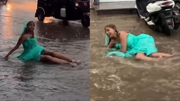 Viral Video: पुनीत सुपरस्टार की 'बहन' का वीडियो आया सामने, बारिश में लेटकर अच्छी-खासी ड्रेस का किया सत्यानाश