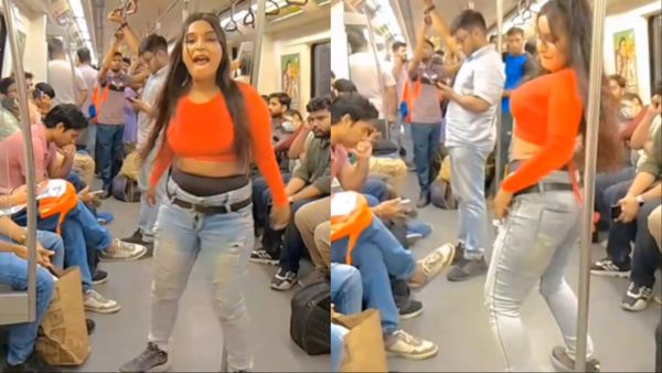 Delhi Metro से फिर सामने आया अश्लील डांस का वीडियो, अंदर के कपड़े दिखाकर लड़की ने लोगों को किया परेशान!
