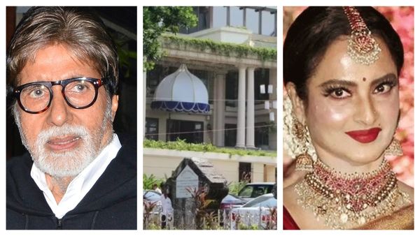 रेखा की राजसी हवेली, बाहर लगवाई इस पेंटिंग को देखते ही याद आ जाते हैं अमिताभ बच्चन