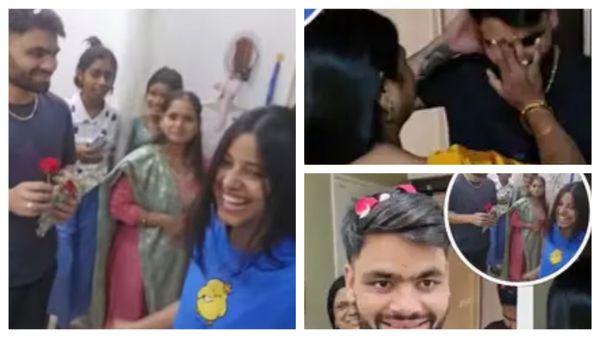 सगाई के बाद मंगेतर से मिलने ससुराल पहुंचे रिंकू सिंह पर हुई फूलों की बारिश, प्रिया सरोज ने दिया ये सरप्राइज