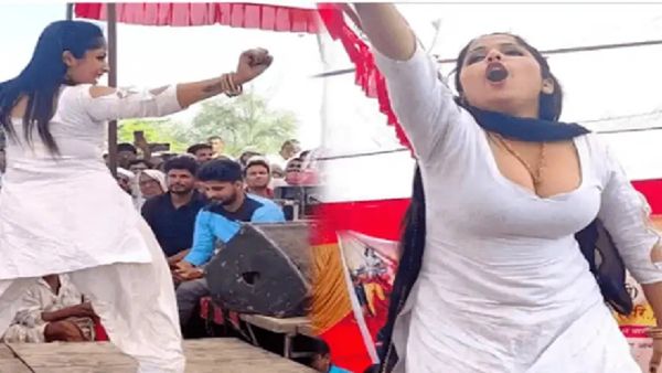 एक तो मुस्कान बेबी और ऊपर से ट्रांसपेरेंट सूट, एक ही ठुमके में गिर पड़े ताऊ-चाचा