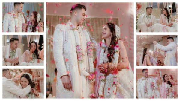 हिना खान के बाद इस हीरोइन ने BF से रचाई शादी, लाल-गुलाबी छोड़ सफेद जोड़े मे लोगो को लगी बिगड़ैल दुलहन