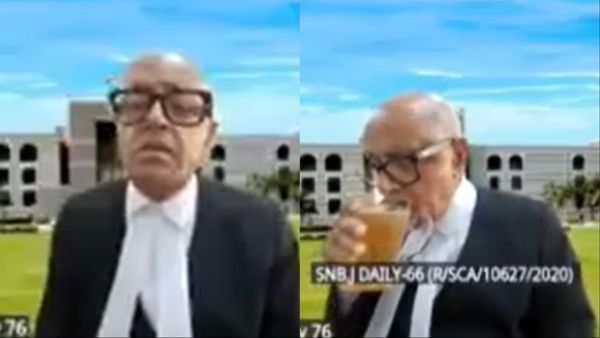 Viral Video: कोर्ट की सुनवाई के दौरान आराम से बीयर की चुस्कियां ले रहा था सीनियर वकील, वीडियो हुआ वायरल