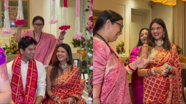 कुमार विश्वास की बेटी के ससुराल में शाही अंदाज से मनाई पहली तीज, देखने पहुंची स्मृति ईरानी, कपल पर बरसाए फूल