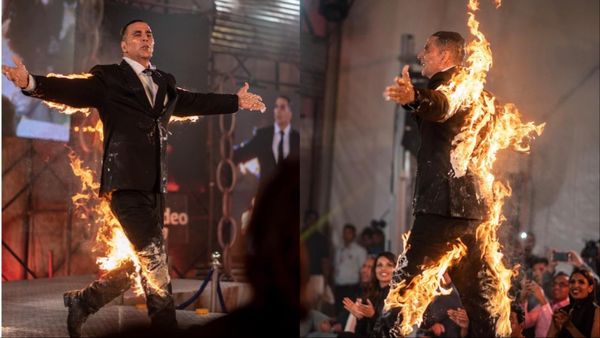 रैंप वॉक के दौरान Akshay Kumar ने खुद को लगा ली आग, Twinkle Khanna बोलीं- 'घर आओ, हथौड़ा तैयार है'