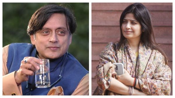 Dimple Yadav Video: डिंपल यादव को देखकर देखते ही रह गए शशि थरूर! अखिलेश यादव के हाथ ना जाए ये वीडियो