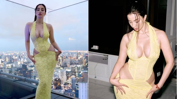 दिन ढले फिर लोगों की नींद-चैन लूटने आई अरबाज खान की एक्स, कपड़ों के साथ खींचातान करते हुए शेयर की ये तस्वीरें