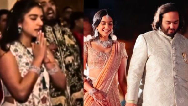 नीता अंबानी की छोटी बहू राधिका मर्चेंट ने संभाली कमान, पति अनंत अंबानी संग मिलकर की गणपति स्थापना, VIDEO