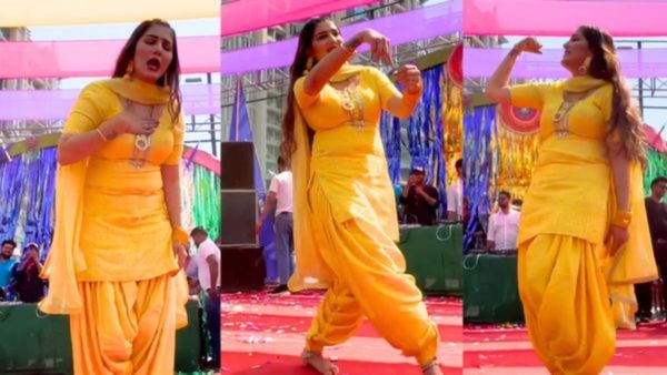 Haryanvi Song: हरियाणवी गाने पर फुदकती दिखीं सपना चौधरी, किया ऐसा गजब डांस की देखते रह गए लोग...