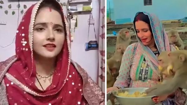 पाकिस्तानी सीमा हैदर को बंदरों के झुंड ने घेरा, हैरान करने वाला वीडियो हुआ वायरल!