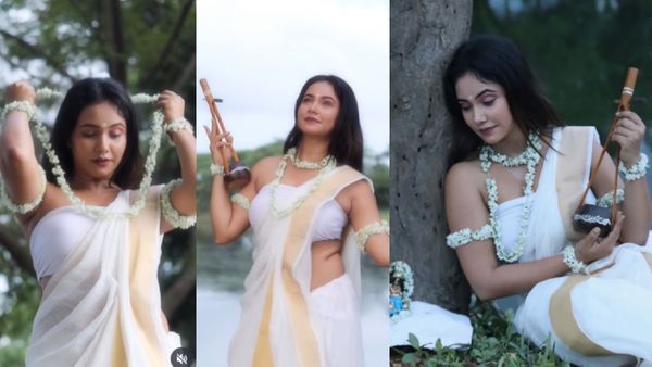 Trisha Kar Madhu ने 'जन्माष्टमी' पर लिया मीरा अवतार, भोजपुरी एक्ट्रेस पर भड़के लोग, MMS को लेकर किया ट्रोल!