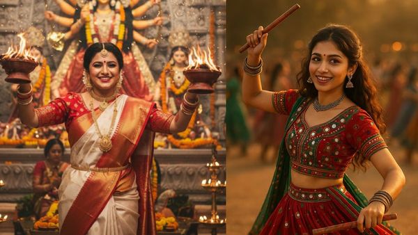 Navratri AI Prompts- 'डांडिया' से लेकर 'माता रानी' की आरती तक, Gemini से ऐसे बनाएं हीरोइनों वाला लुक