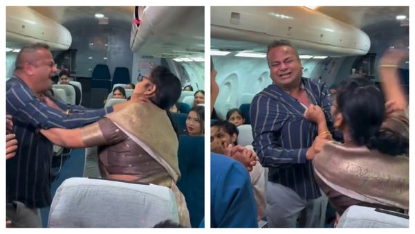 VIDEO: हजारों फीट ऊंची उड़ती फ्लाइट में महिला ने की दीपक कलाल की धुनाई, इस हरकत से मचा बवाल