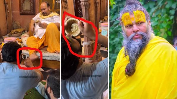 भक्त ने धोए पैर, पी लिया पानी.. प्रेमानंद महाराज के गुरु जी की इस हरकत पर भड़के लोग, बुरी तरह ट्रोल