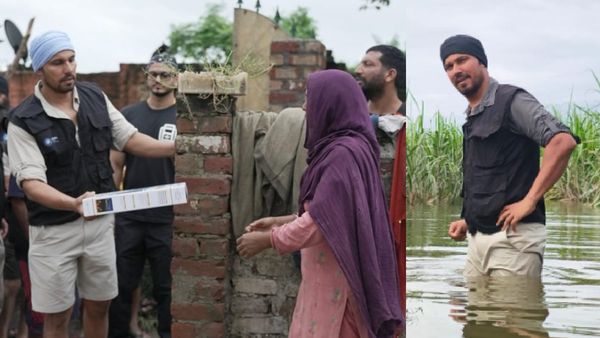 पंजाब बाढ़ में मदद के लिए खुद पहुंचा असली हीरो, रणदीप हुड्डा की तस्वीरें वायरल