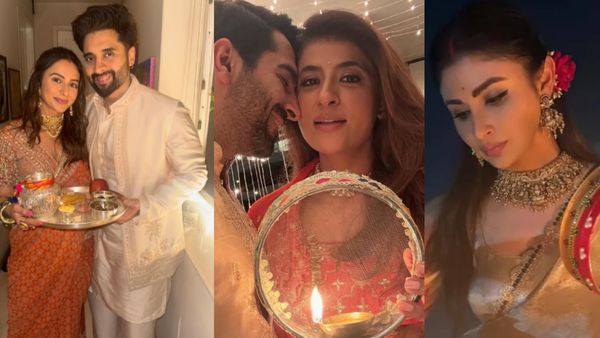 Karwa Chauth 2025 Bollywood: दुल्हन की तरह सजी हीरोइनें, करवा चौथ लुक देख आहें भरने लगेंगे आप
