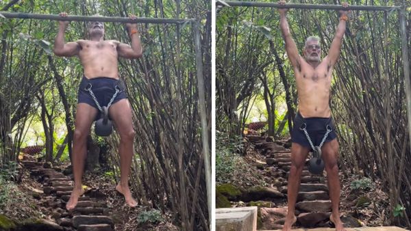 59 की उम्र में मिलिंद सोमन ने कमर पर वजन लटकाकर किए पुल-अप्स, 18 साल की नौजवान भी हो जाएंगे शर्मिंदा