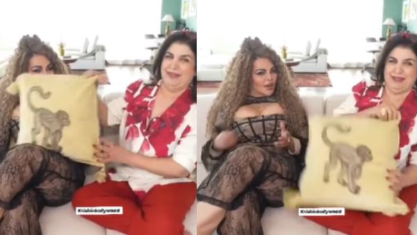 फराह खान ने तकिया से छिपाया राखी सावंत का बोल्ड लुक, बोलीं- 'अंकल लोग पैक लगाने के बाद मेरे को देखते हैं'