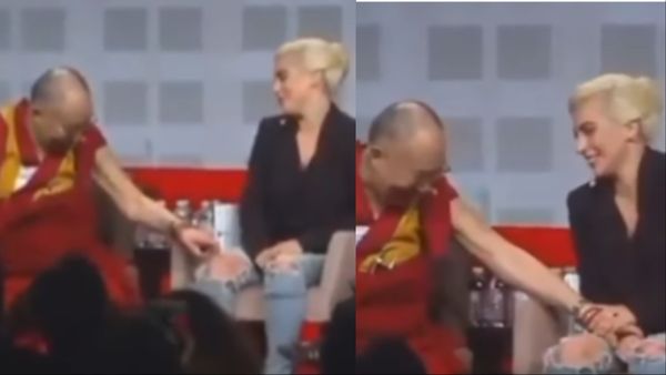 Dalai Lama ने भीड़ के सामने Lady Gaga को ऐसी जगह छुआ, सिंगर हुई अनकंफर्टेबल फिर भी...
