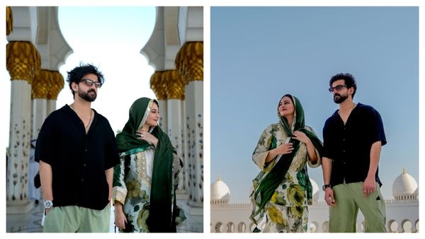 करवाचौथ के दिन सोनाक्षी सिन्हा को शेख जायद मस्जिद ले पहुंचे जहिर इकबाल, इबादत कर बोली हसीना- सुकून