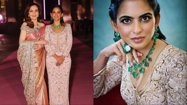 मां नीता अंबानी के गहने पहनकर खूब इठलाईं Isha Ambani, 35 कारीगरों ने मिलकर बनाया खूबसूरत आउटफिट