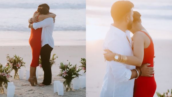 39 साल की एक्ट्रेस बीच पर सगाई करते ही मंगेतर के साथ हुई कोजी, कुछ ही समय पहले मुसलमान BF से किया था किनारा