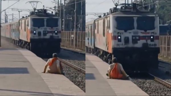 चलती ट्रेन के सामने 'चचा' ने किया ऐसा काम, देखकर दंग रह गए लोग, यमराज की भी फटी रह गई आंखें!