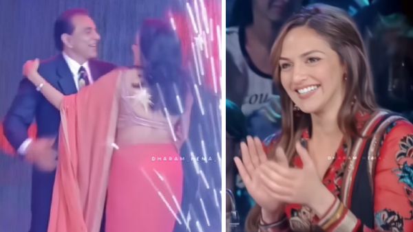 धर्मेंद्र और हेमा मालिनी को रोमांस करता देख हंसी नहीं रोक पाई बेटी ईशा देओल, वायरल हुआ वीडियो