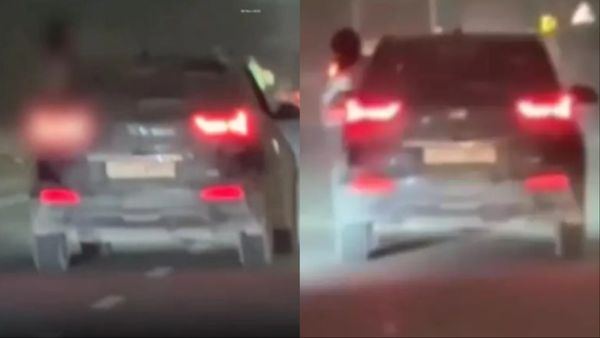 Viral Video: चलती कार से बिना कपड़े हुए महिला निकली बाहर, मोबाइल निकाल कर लोग करने लगे रिकॉर्ड